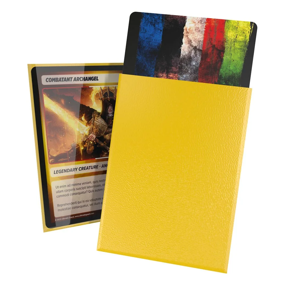 Ultimate Guard Cortex Sleeves Standard Size 66 x 91 mm (100 Sleeves) - Yellow